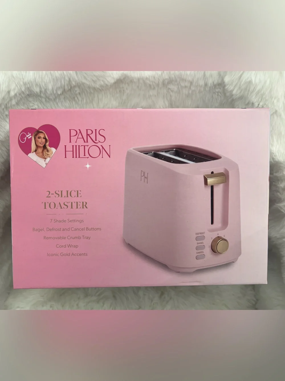 Paris Hilton Pink 2 Slice Toaster